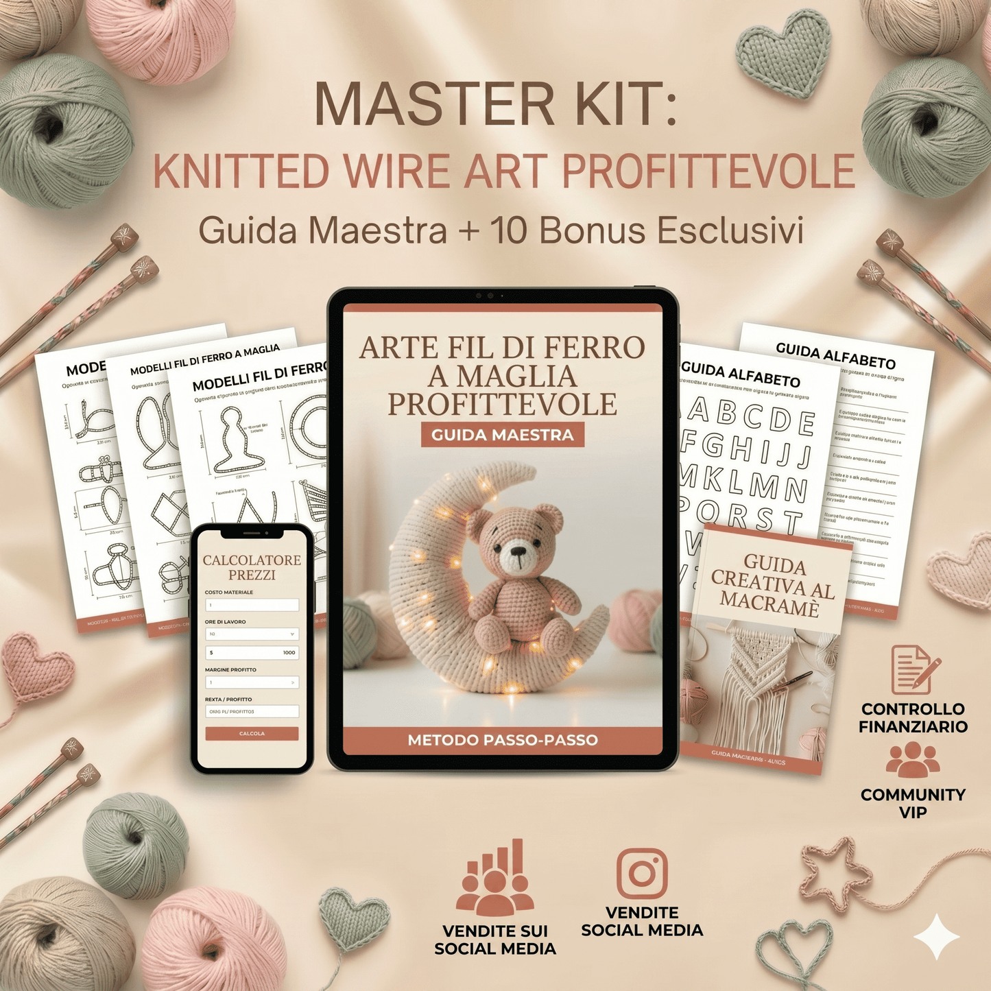 Kit essenziale per padroneggiare l'arte con il filo metallico